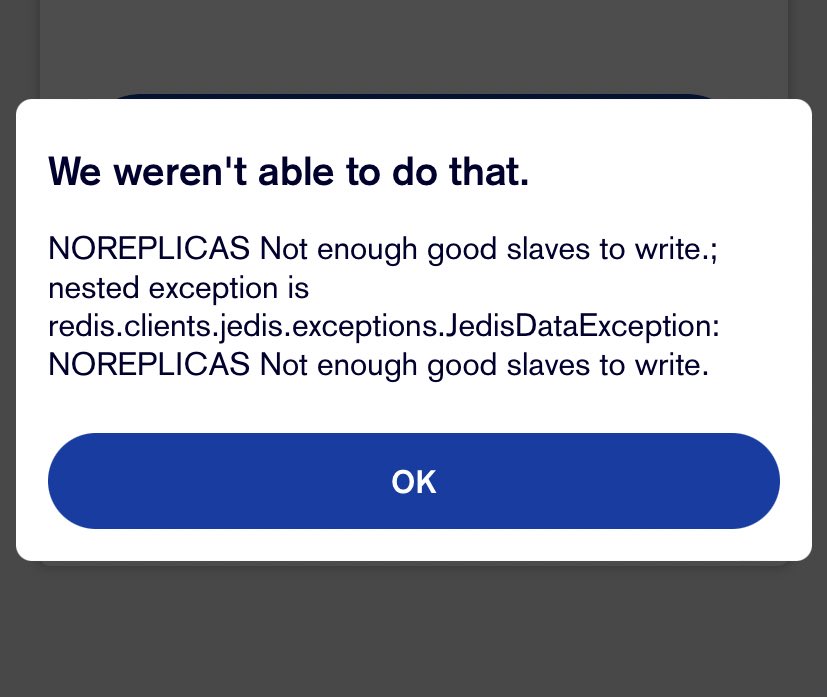 ChloBo2689's tweet photo. @TSB can’t log in because there are not enough good slaves? Very weird message? @TSB_News #isitfixedyet https://t.co/EQ94mrGmBT