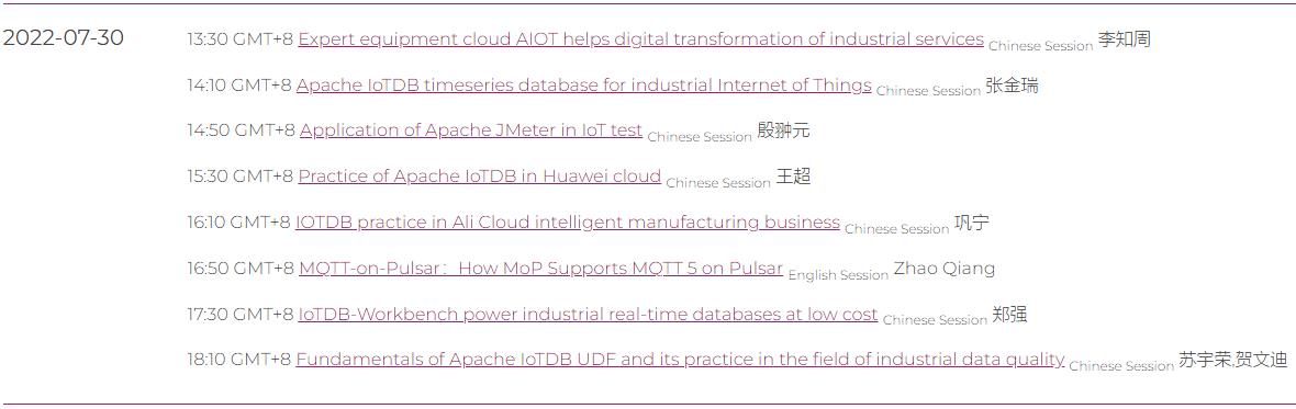 ApacheIotdb's tweet image. #ApacheCon Asia is live! The presentations will be in English/Chinese. Register for free! 👇
apachecon.com/acasia2022/reg…
#ApacheIoTDB will be presented in the #IoT & #IIoT track. Learn about its technology and applications tomorrow (2022-07-30)!
#opensource #database #timeseries