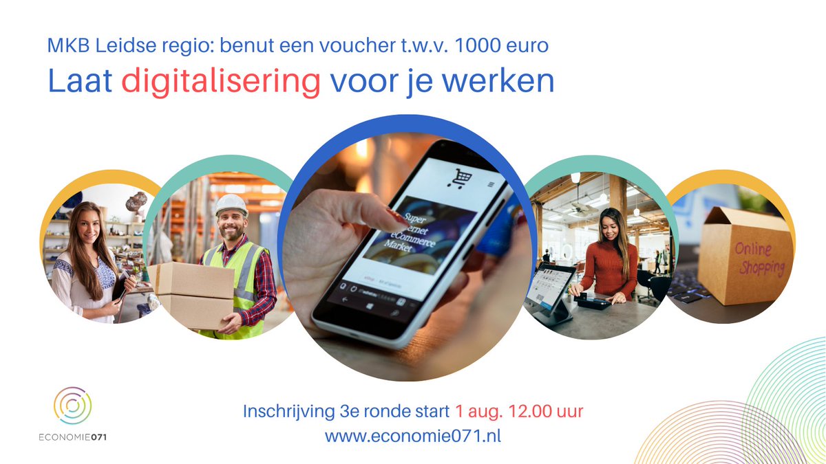 GemeenteLeiden's tweet photo. De 3e ronde van vouchers voor digitalisering binnen je bedrijf start 1 aug om 12 uur. Bereid je aanvraag voor. Zo heb je een offerte nodig van een leverancier. Met de voucher krijg je via @Economie071 tot €1000,- terug van je investering. 

Meer info: https://t.co/otVVuJpS9K https://t.co/x66xzO9WGD