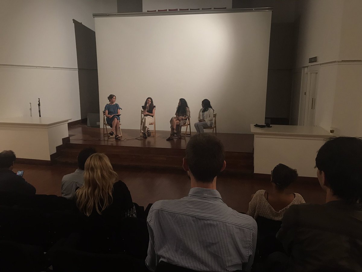 Fantastic event last night &amp; great discussion with three <a href="/MADF/">Virtuallyshop</a> <a href="/LCCLondon/">London College of Communication</a> #documentary directors Sheida Kiran, <a href="/KiranSheida/">Sheida Kiran</a>, Liela Ibrahim &amp; Carolina Graterol <a href="/Moncaro/">Nancy Graterol #FreeMaduro&Flores</a> who also produced the event in support of Saharawi charity Sandblast sandblast-arts.org