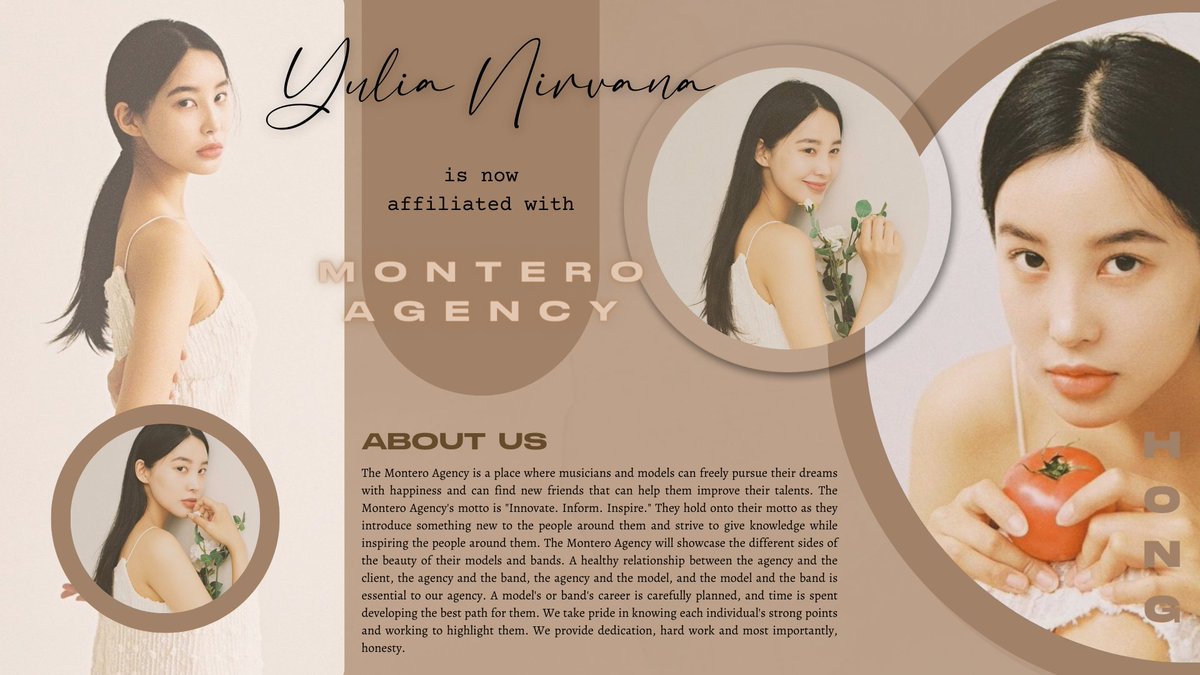 ㅤ 

　YULIA NIRVANA HONG — 🪷
　is now an Administrative Assistant
　under <a href="/MonteroAgency/">Montero Agency.</a> <a href="/M0NTER0_HR/">Montero Agency's HR. HIRING!</a>

ㅤ