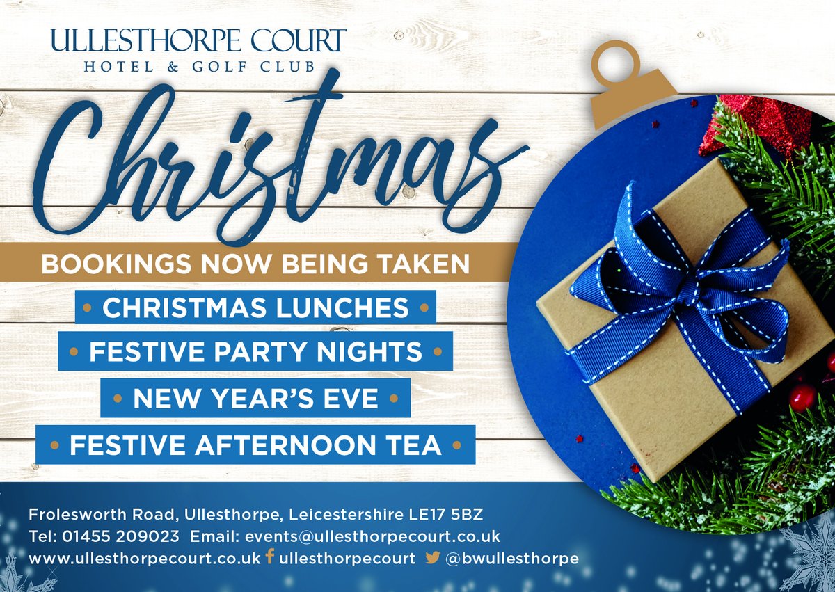 BWUllesthorpe's tweet photo. There's less than 150 days till Christmas !!!🎄
Bookings now being taken on 01455 209023 https://t.co/KniC3OcW4b