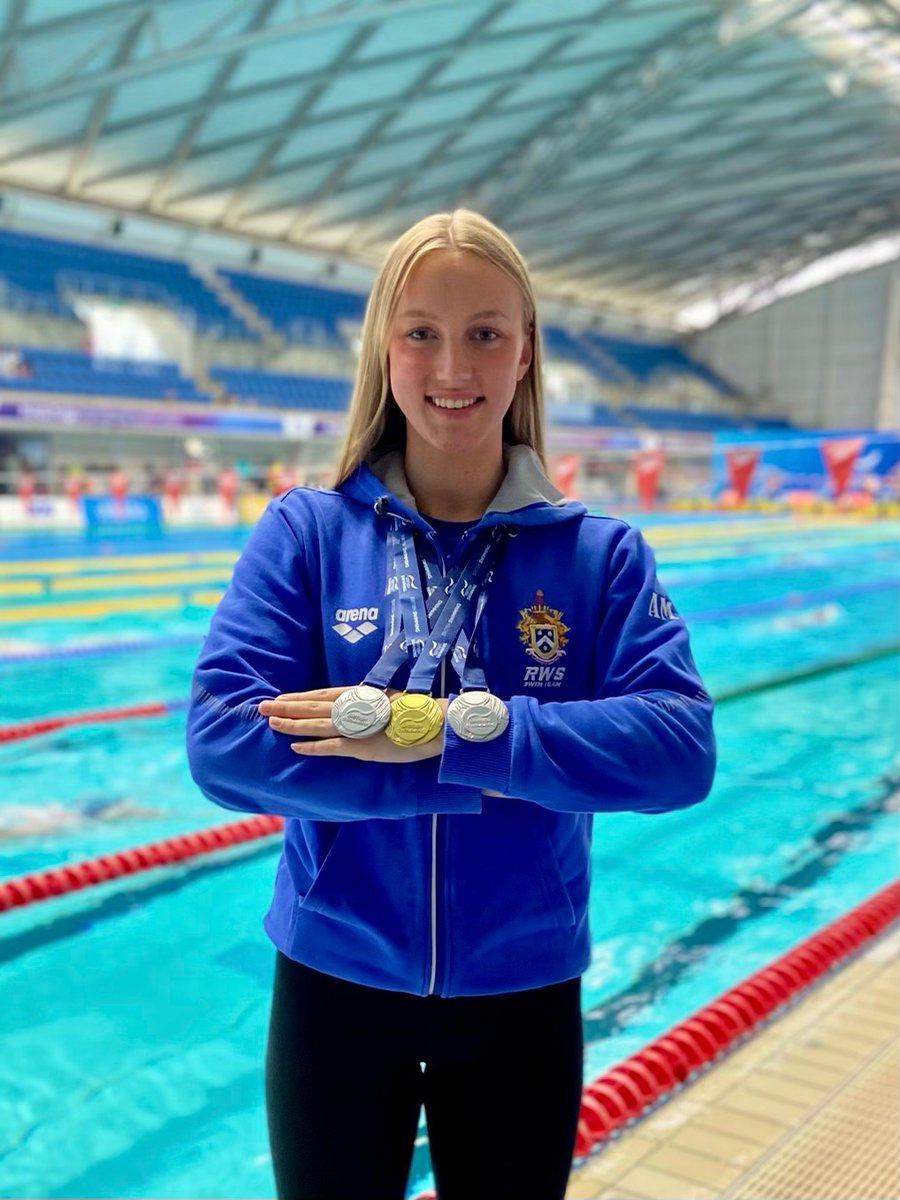 Fantastic week <a href="/britishswimming/">Aquatics GB</a> champs for Aimee Monks 🥇🥈🥈<a href="/Royal_Swimming/">RWS Elite Swimming</a> <a href="/RedditchSwim/">Redditch SC</a> <a href="/Swim_England/">Swim England</a>