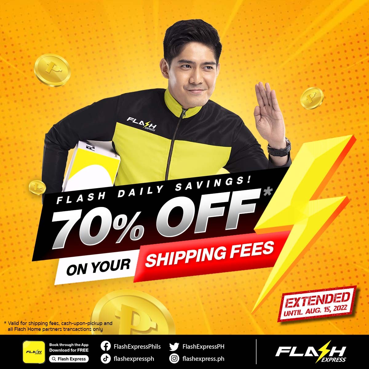 Flash Express Philippines on Twitter "Flash Daily Savings is EXTENDED until August 15! Get 70
