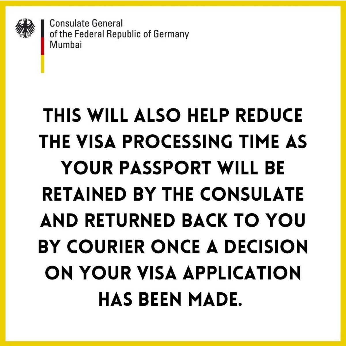 GermanyinMumbai's tweet photo. #GermanyVisa "Do I need to submit my passport with my application for a #NationalVisa?"
Your #VisaFAQ answered: (2/2) https://t.co/CniXbD0Nja