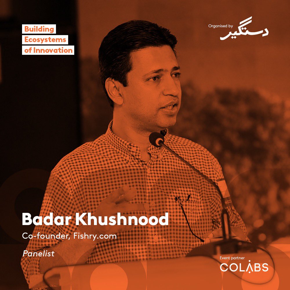 Our final panelist is the brilliant <a href="/badar76/">Badar Khushnood (بدر خوشنود)</a> 😎

Badar cofounded <a href="/FishryEcommerce/">Fishry</a> to enable SMEs and also cofounded <a href="/bramerz/">Bramerz Digital</a>, a pioneer full-service digital agency. 

He has consulted for <a href="/Google/">Google</a>, <a href="/facebook/">Facebook</a>, and @Twitter as a rep for 🇵🇰 for 10+ years. 

We’re excited to have him!