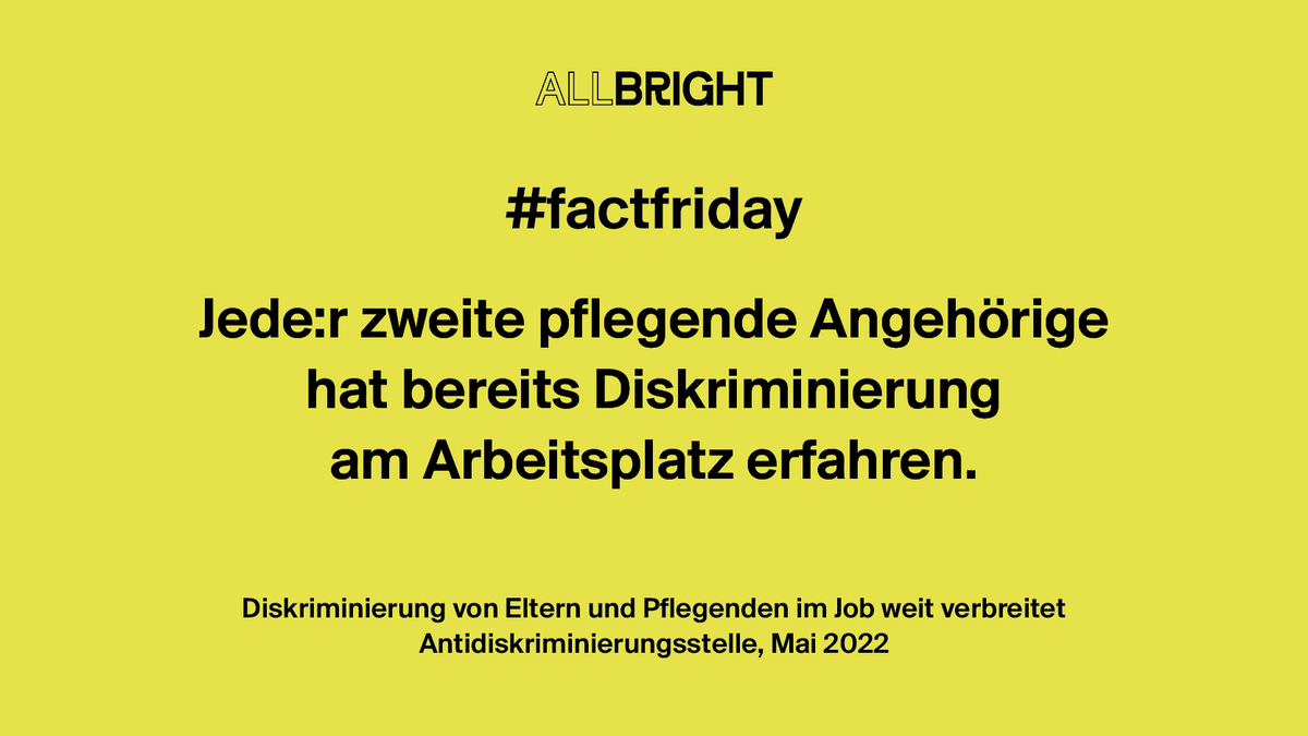 AllBrightGer's tweet photo. Keine Gehaltserhöhungen, schlechtere Karrierechancen: #Fürsorgearbeit wird oft bestraft. Mit flexiblen Arbeitsmodellen wie #Topsharing oder auch #Pflegeauszeiten könnten Firmen die Vereinbarkeit von Pflege & Job erleichtern – und erfahrene Führungskräfte im Unternehmen halten. https://t.co/Gp6WLiaqyq