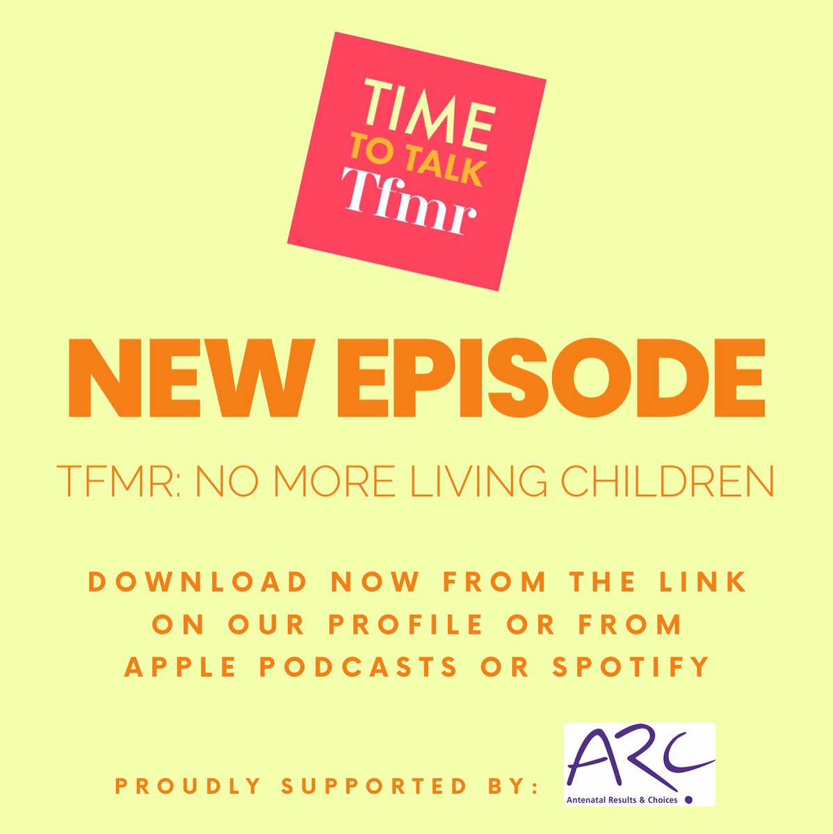 Forgot to tweet this episode! A lot of ppl talk about #PAL & #TTC after loss, which is important, but those who won’t/can’t have anymore children - they may need support too. Check it out 👇 podcasts.apple.com/gb/podcast/tim… #TFMR #LetsKeepTalkingTFMR #TimeToTalkTFMR