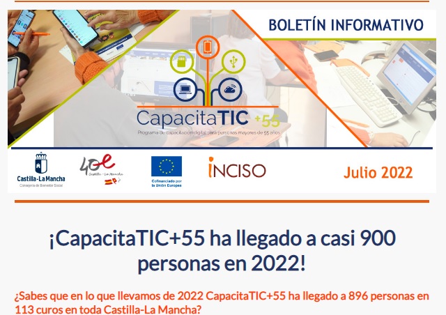 IncisoES's tweet image. 🧐¿Quieres ver la 𝐍𝐞𝐰𝐬𝐥𝐞𝐭𝐭𝐞𝐫 𝐝𝐞 𝐂𝐚𝐩𝐚𝐜𝐢𝐭𝐚𝐓𝐈𝐂+𝟓𝟓? 
👉bit.ly/3oJ9fWY
👩‍💻¡Hemos llegado a 𝟖𝟗𝟔 𝐩𝐞𝐫𝐬𝐨𝐧𝐚𝐬 𝐞𝐧 𝟏𝟏𝟑 cursos en 𝐂𝐋𝐌 en 2022!
#CapacitaTIC55 #nuevastecnologías #einclusión @gobjccm @BienestarCLM #FSE