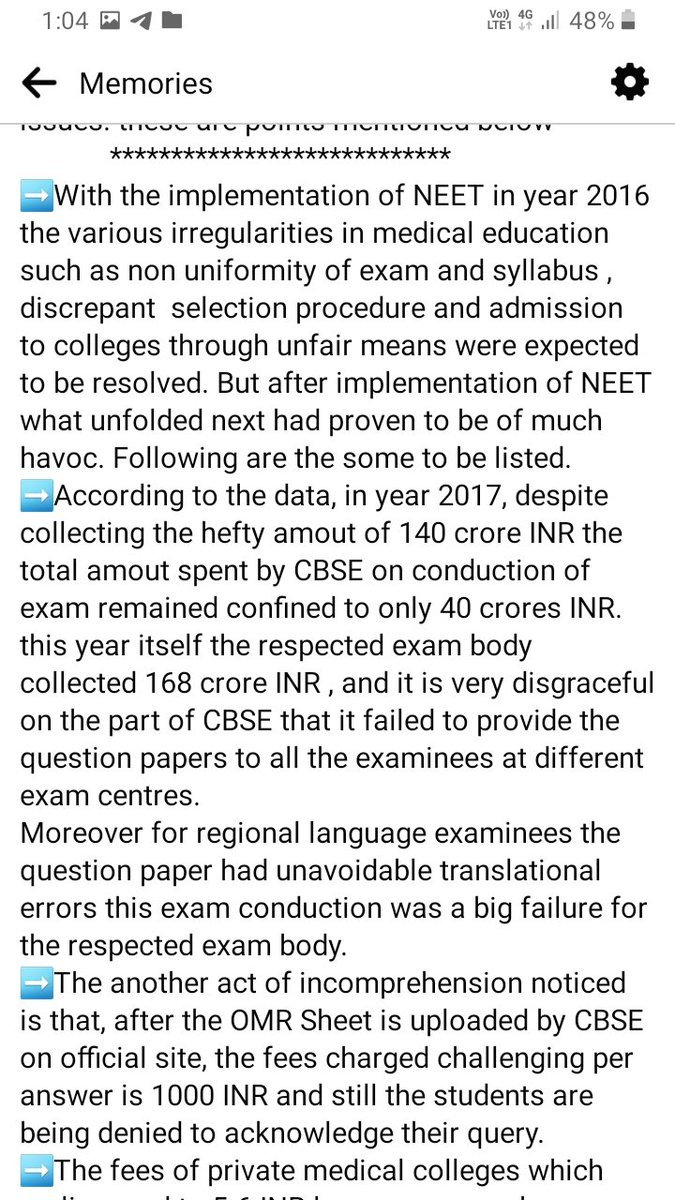Vivekpandey21's tweet photo. You can read what happened in #NEETUG 2018. Now these things are common these days. No one cares neither govt. nor parents &amp; students. That time we as a group went to delhi done ground work, but now students do work only on social media that's sad reality
#NEETUG22 #NEETUG2022 https://t.co/5OSKkzSj9v