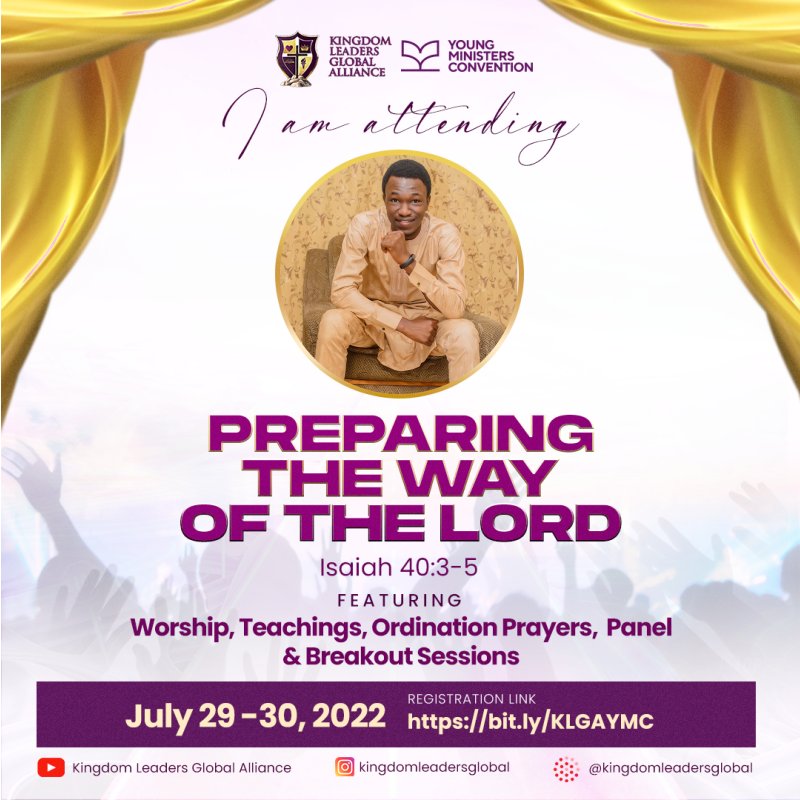Peter_daRock's tweet photo. Today and Tomorrow!
♡
#YMC2022 #YMC22 #YoungMinistersConvention #YoungMinisters #Nottooyoungtoserve #PreparingthewayoftheLord #KingdomLeaders #KingdomLeadersGlobalAlliance https://t.co/CEWu8WSS2K