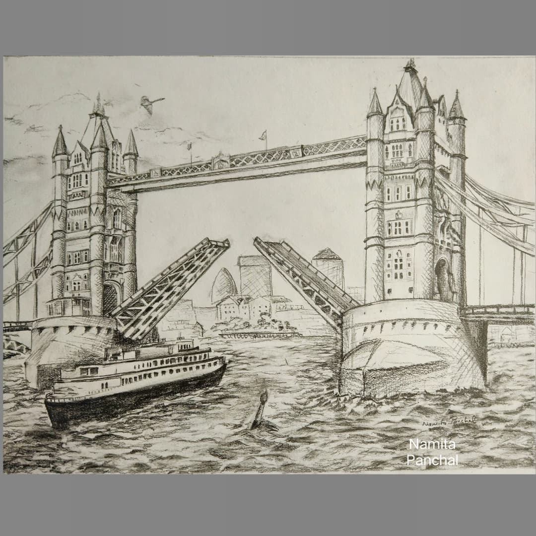 London Tower Bridge — Pickartsso - Urban contemporary pop art. Beautiful  paintings & framing.