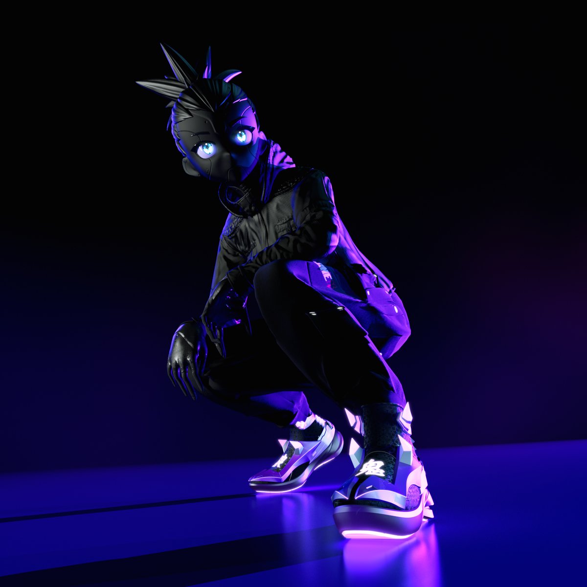 SVNT_MIN's tweet photo. Here you go my man @dvdd_by_zero! One and only sneakers made for your Clone #12493😉

You are the perfect clone to put on my 'GHOST-KILLER' sneakers!

You the Demon Slayer Clone now..👻🗡️
@RTFKT @benitopagotto @RTFKTcreators 
#rtfktcreators #CloneX https://t.co/qciqdDKJi0