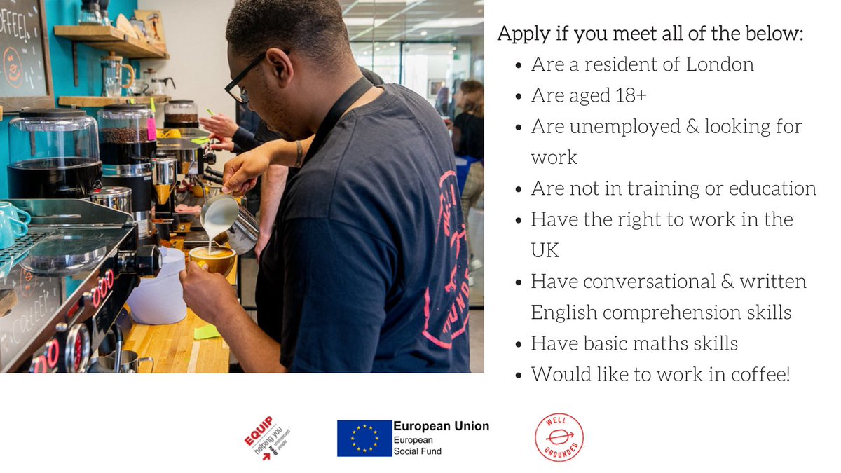 Are you or someone you know looking for an exciting career? Get free training, an accreditation, a supportive work placement and job opportunities in coffee. Apply now for our free 8-week Specialty Coffee Traineeship. Applications close 7th of August. bit.ly/3zeubtV