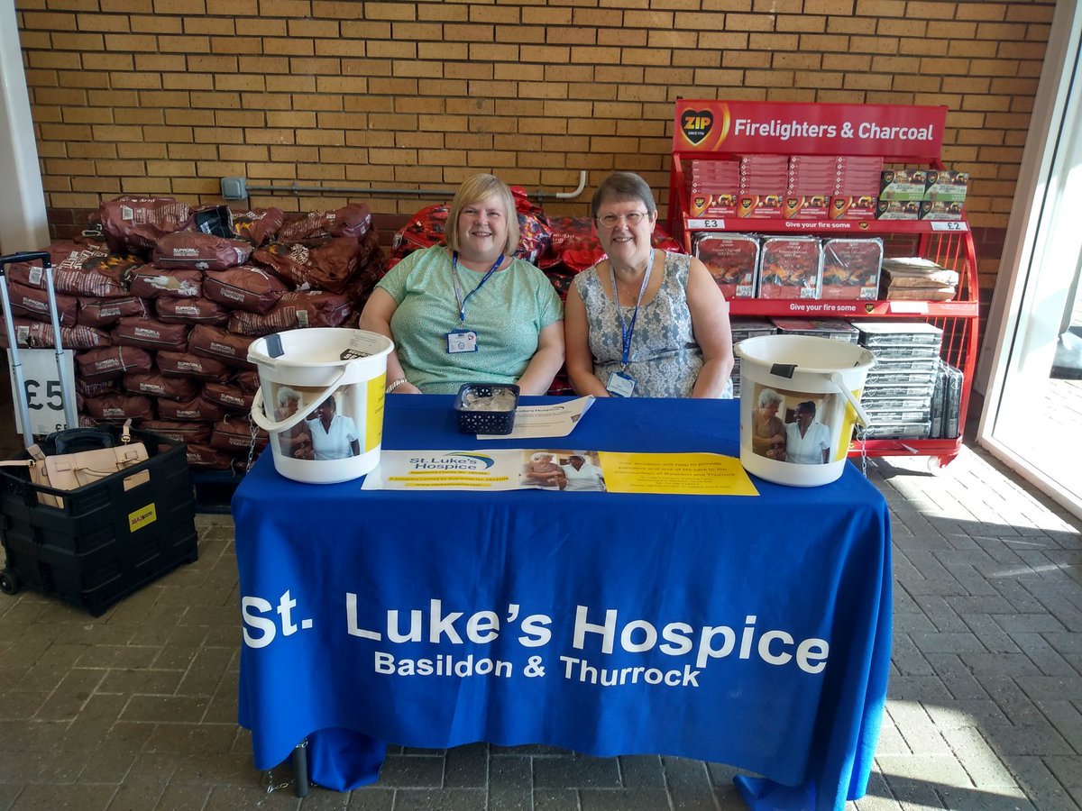 We are all set up at Tesco Langdon Hills for a bucket collection  <a href="/StLukesHospiceB/">St. Luke's Hospice (Basildon & District)</a> <a href="/Tesco/">Tesco</a>  <a href="/Chunk17/">Heidi Carter</a>