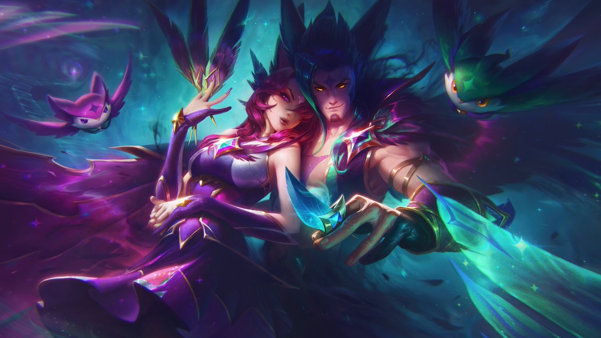 NecxtT's tweet photo. Xayah x Rakan Guardianes Estelares✨ HD https://t.co/KYFpGsIe7T