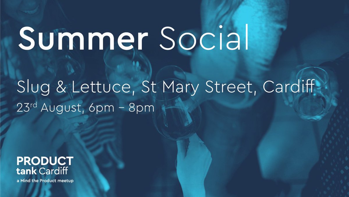Want to grow you network and chat with other product people over a few beers? Come to the ProductTank Summer Social ☀️😎 RSVP TODAY! #ProductTankCardiff #PTCSummerSocial  meetup.com/producttank-ca…