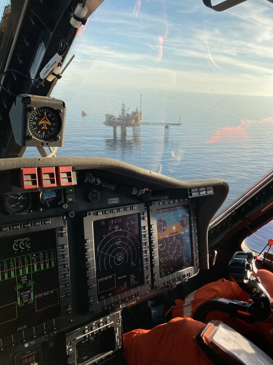 DevonHeliPilot's tweet photo. Last night’s #covid retrieval service saw us holding over a very calm #northsea for our colleagues to complete the crew change before landing on the #berylalpha
#offshore #pilot #s92 #sikorsky #helicopter #oilandgas #oilrig #semisub https://t.co/6Ak2WXuzob