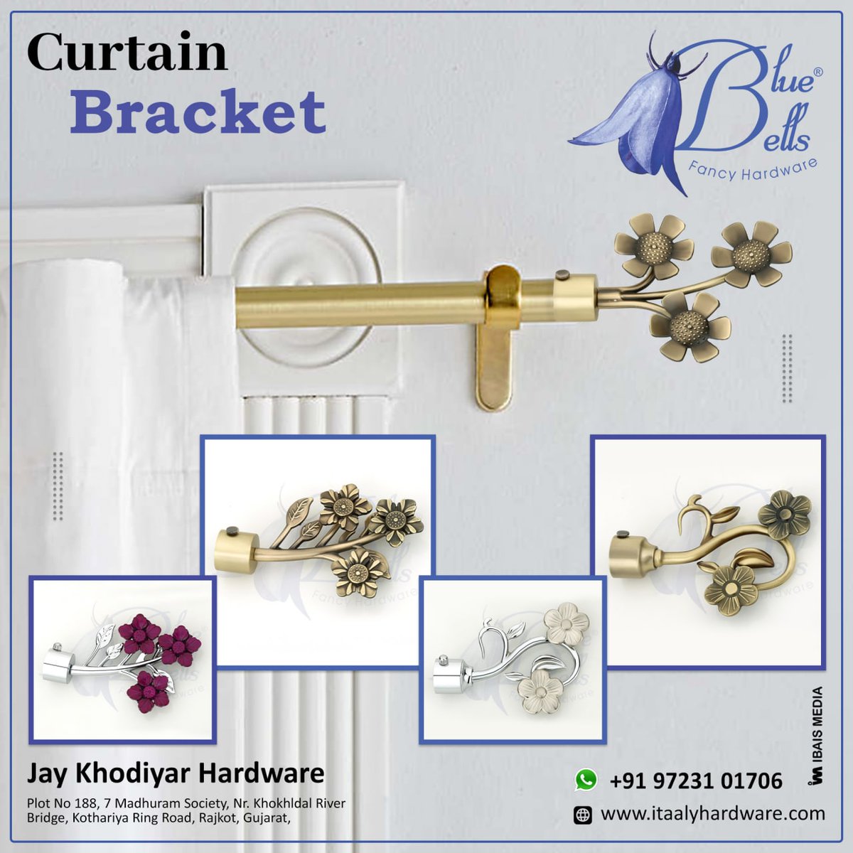 ibais_hardware's tweet photo. Jay Khodiyar Hardware (RAJKOT)

For enquiry via WhatsApp click: 
https://t.co/ymmALuJMyB

Mr. Bhavesh Asodariya - 97231 01706
#architecturaldesign
#curtainbracket #curtainsupport #homedecorideas #interiorstyling #newlook 
.
@IBAISMEDIA https://t.co/q2gxsPPBS5
