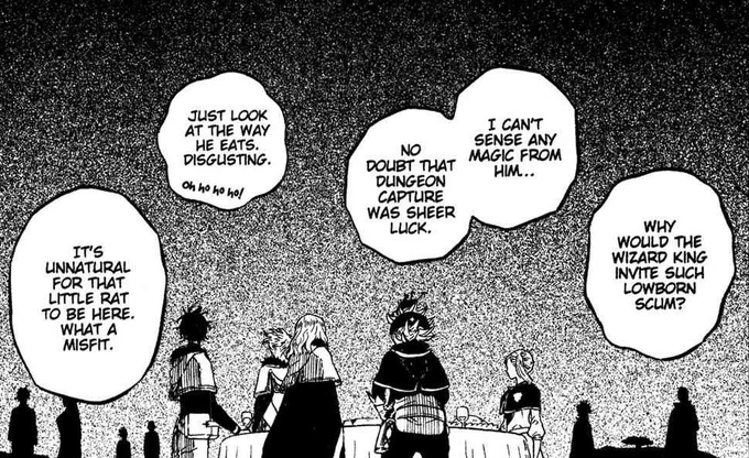 #BCSpoilerswhen Asta was first invited at the Clover Castle and now Chapter 23                 Chapter 332 