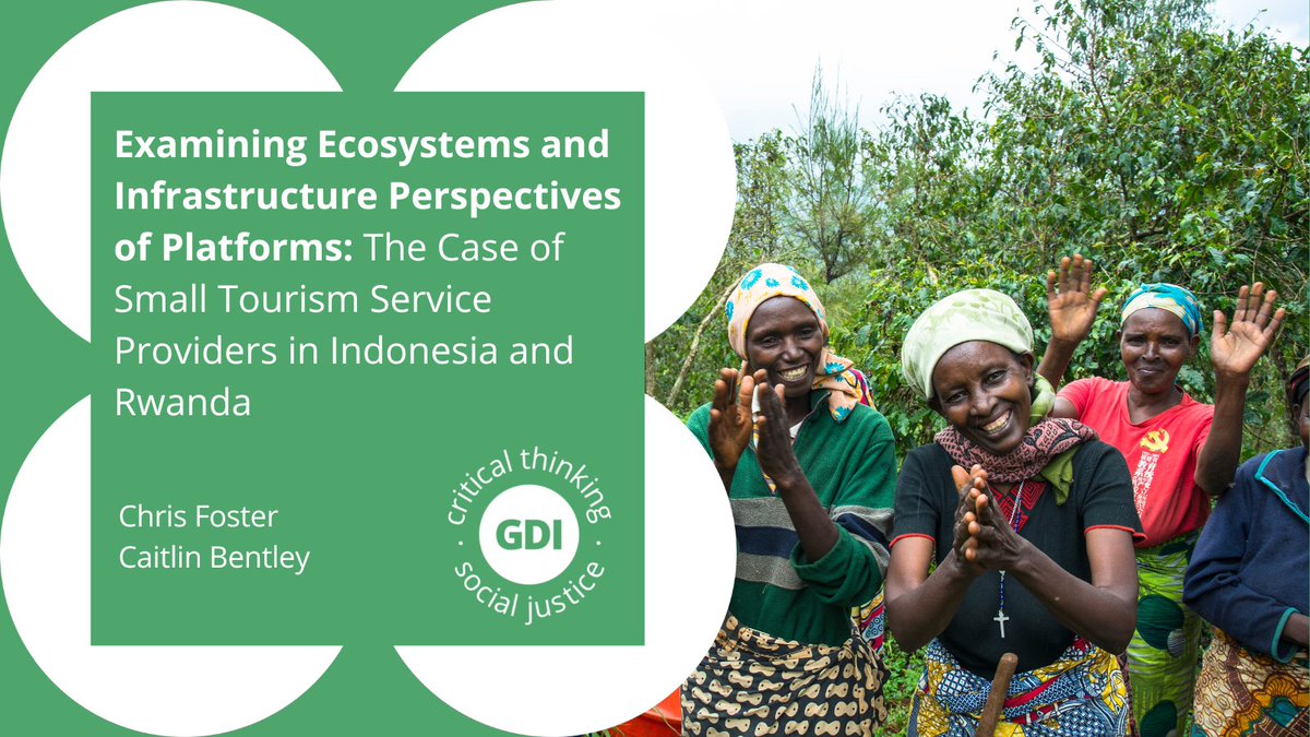 📣 New research for @AISConnect from @cgfoz & @cbentl2 examines small tourism providers in Indonesia and Rwanda. What are the implications of digital platforms for those who sell goods or provide services in the global south? Read the paper ➡️bit.ly/3PImJhA