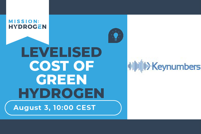 💡 Register now for the FREE #WEBINAR on August 3 at 10:00 CEST - "Levelised Cost of #GreenHydrogen": mission-hydrogen.de

 #missionhydrogen #hydrogen #h2 #wasserstoff #renewables