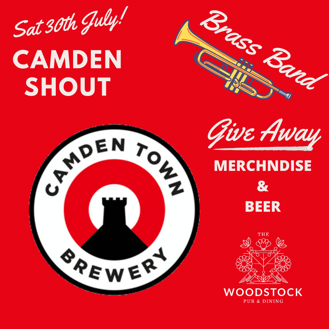 We’re here with beer Saturday 30th July from 4pm! Camden are taking to The Woodstock, to spread the good word about what we do at Camden in your pub, and get a few rounds in too. Brass band Free Merch Free Beer thewoodstockarmsdidsbury.co.uk/onlinebookingf… #camdenhells #pub #manchester #didsbury