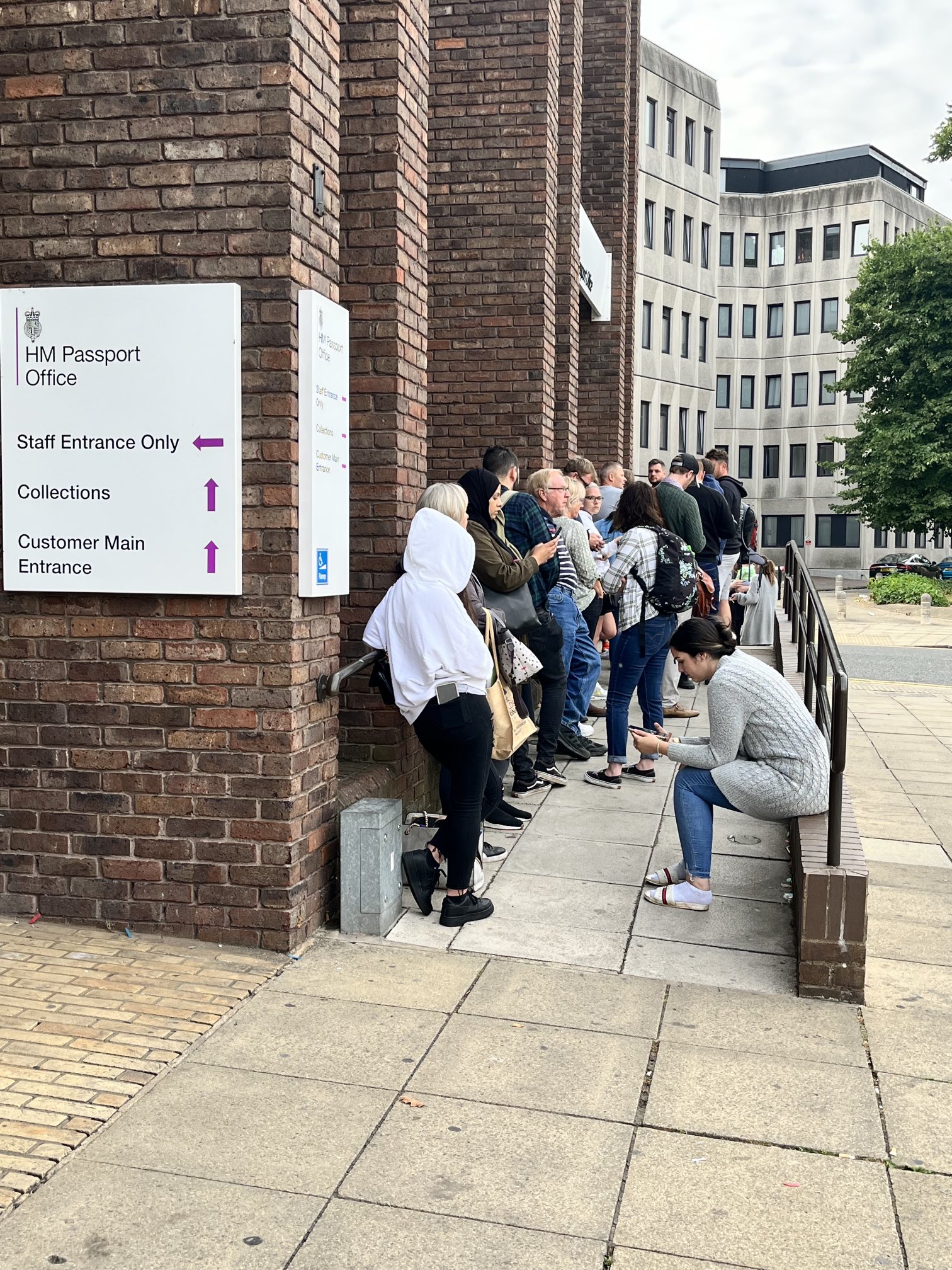 Dr Anna Minton on Twitter "Queue at Peterborough passport office this