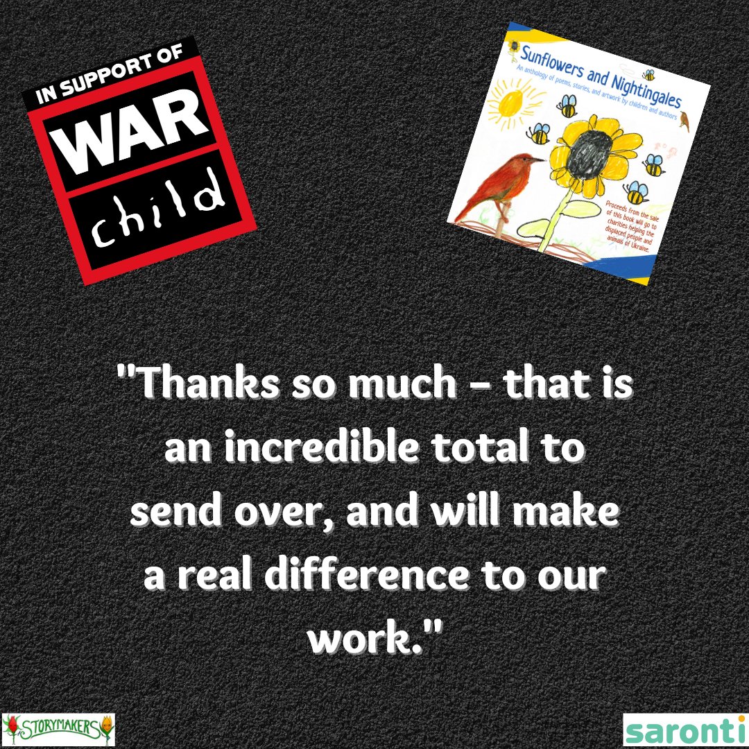 Donating to an amazing Charity @WarChildUK is now my most favourite thing. But let's not stop there! Share, RT and sell sell sell. Thank you @nikki_cyoung @AnnaHoghton @KarenMcCombie @DanSmithAuthor @RobKeeleyAuthor @gblackwellbooks @LouTreleaven @kfosterauthor