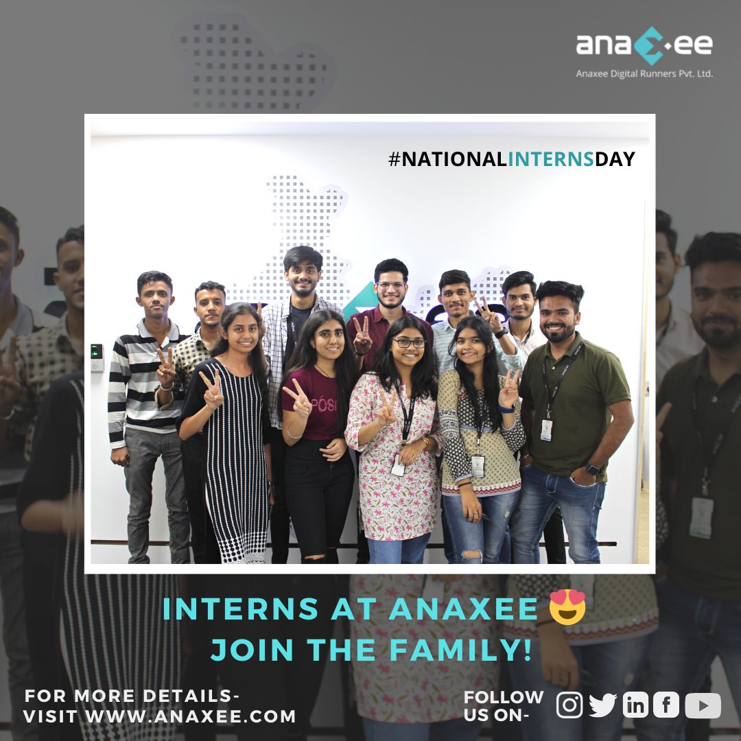 Let's celebrate Internship Day!
Shoutout to all the hardworking Interns at Anaxee.
#nationalinternday

We are Hiring!
Join the Anaxee Family today.
Drop your resume at jobs@anaxee.com 

#latepost #interns #internship #jobs #hiring