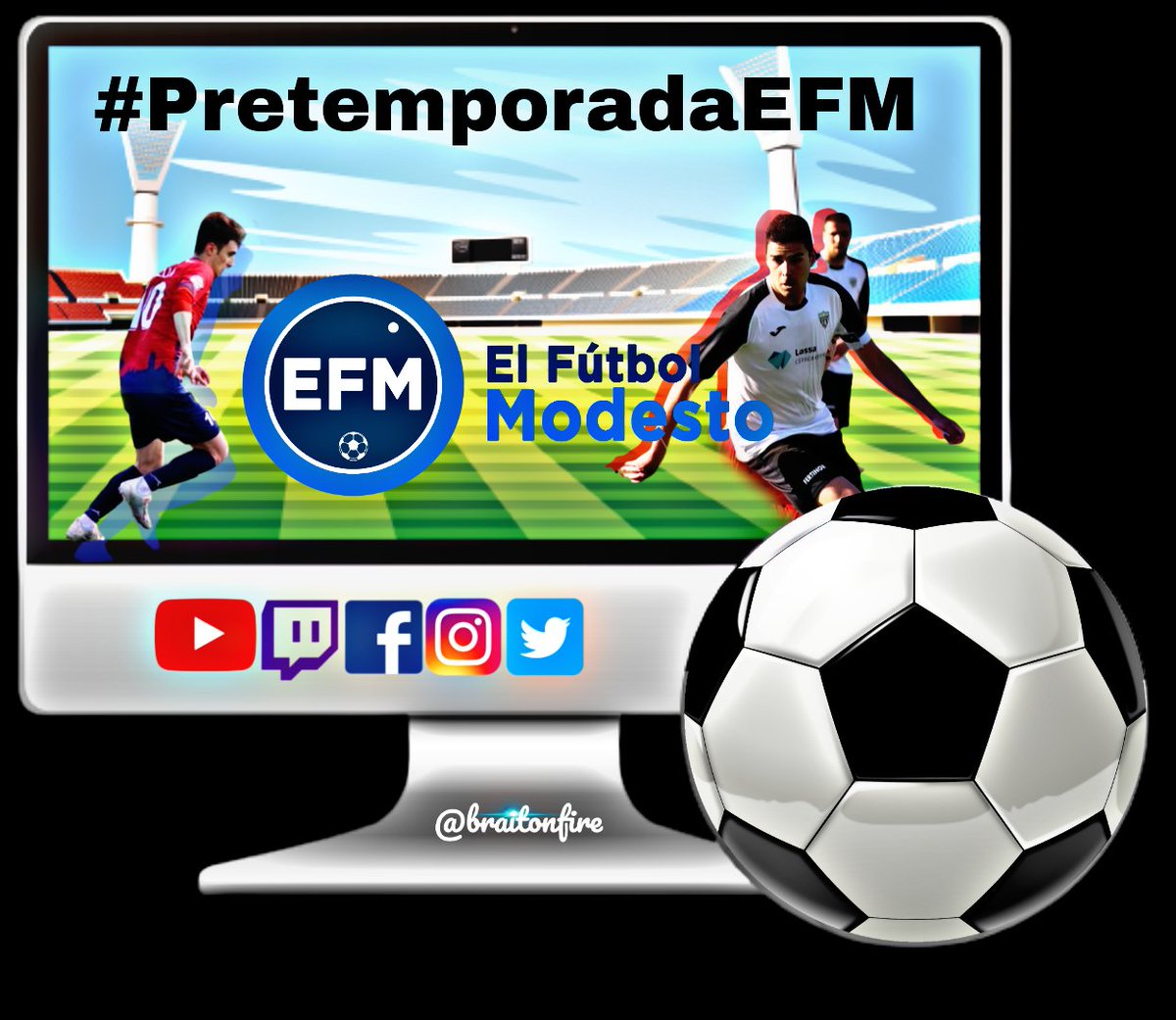 elfutbolmodsto's tweet photo. Empezamos nueva temporada. Con más ilusión que nunca, con más partidos y esperando llegar más lejos.
Nuestro objetivo esta temporada será llegar a los 10.000 suscriptores en Youtube. 
Es fácil, es gratis!
Conseguirá esta publicación los 100 #RTs?
https://t.co/3iEW3HdZXc https://t.co/y6sBDfuNuk