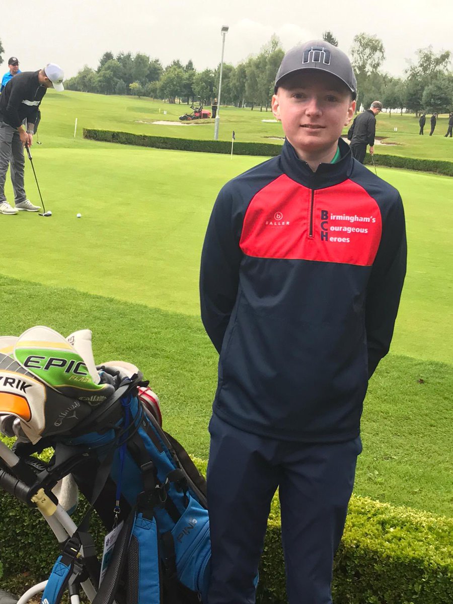 Day 2 @WHBTG and we are excited to have our first ever #TeamBCH golfer….. and a pretty excellent one too! Good luck George🍀@Bham_Childrens @BCHCTrustees