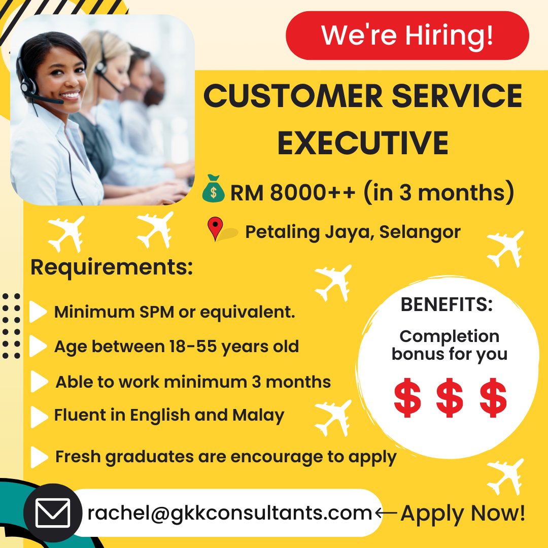 apskillset_my's tweet photo. Need a part time job for 3 months?

Come and apply now! We are waiting for you 🥳

Interested applicants can email your updated resume to rachel@gkkconsultants.com https://t.co/KIlrCPqlxf