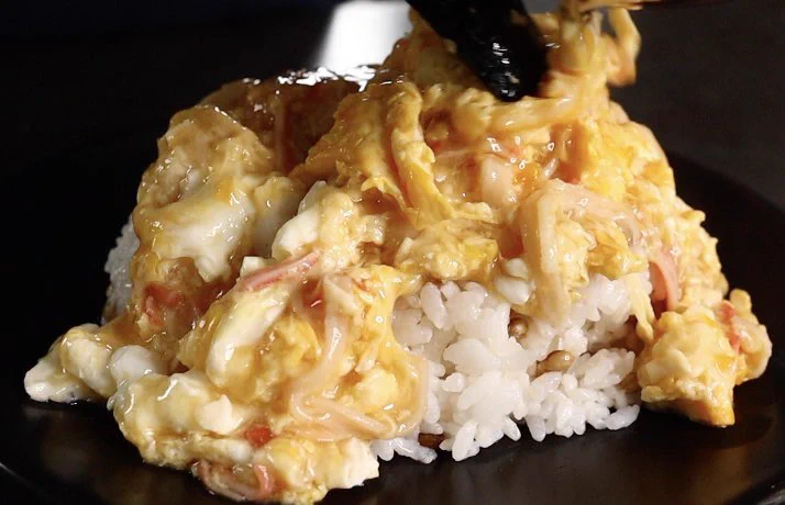 3分でふわふわとろとろ！最強の限界天津飯レシピ！！