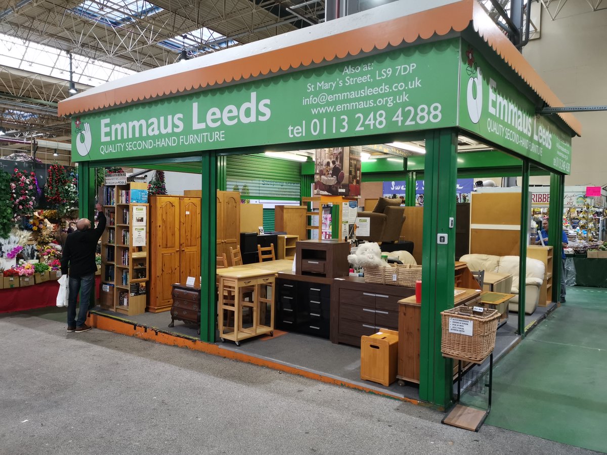 EmmausLeeds's tweet photo. If you're heading to @LeedsMarkets Kirkgate Market this week, be sure to pop by our #EmmausLeeds Charity Stall.
You'll find a great selection affordable furniture and bargain books. Find out more at: https://t.co/oTTdeSJg9Z https://t.co/ngbKq3y1ER
