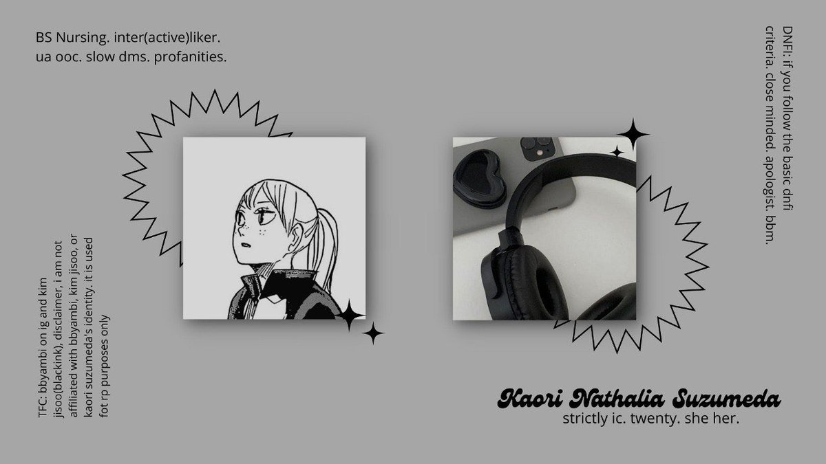 ⠀ 

             kaori  nathalia  suzumeda
             not new to  #hqrp  #anirp
             like  and  rt to be moots🧋
            ⠀