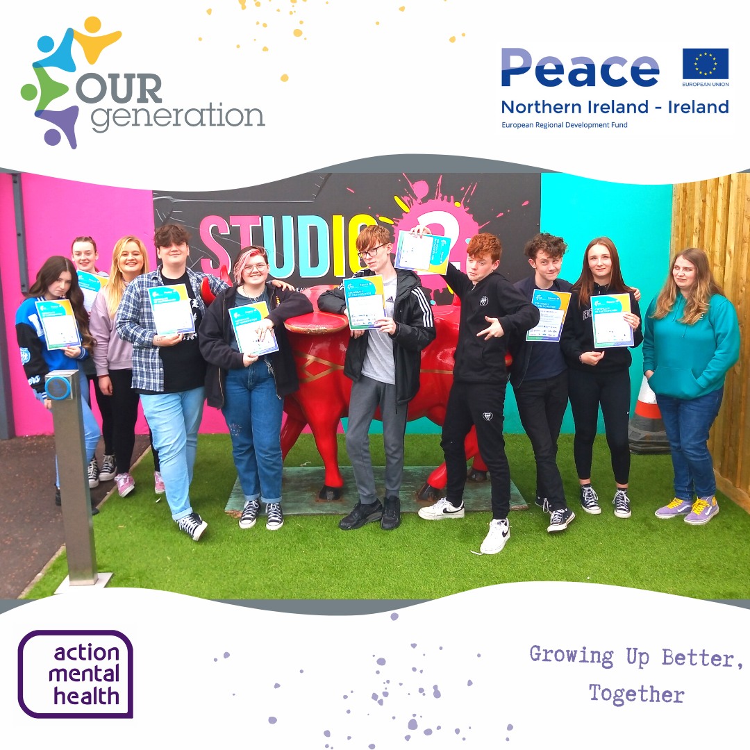 Spill the Tae Youth Led Podcast (@spillthea0) on Twitter photo The Ballyarnett Youth Mental Health forum recently completed a Peer Mentoring qualification with <a href="/amhNI/">Action Mental Health</a> <a href="/OURGenCYP1/">OUR Generation Project</a>
#actionmentalhealth #mentalhealth #derry <a href="/ArtsCouncilNI/">Arts Council of Northern Ireland</a> <a href="/Studio2Derry/">Studio2 - Derry</a> The Ballyarnett Youth Mental Health forum recently completed a Peer Mentoring qualification with <a href="/amhNI/">Action Mental Health</a> <a href="/OURGenCYP1/">OUR Generation Project</a>
#actionmentalhealth #mentalhealth #derry <a href="/ArtsCouncilNI/">Arts Council of Northern Ireland</a> <a href="/Studio2Derry/">Studio2 - Derry</a>