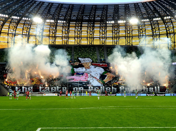 gradapolonia's tweet photo. Lechia Gdańsk – Rapid Viena 28.07.2022 #LGDRAP https://t.co/5Rq9AJhMaT