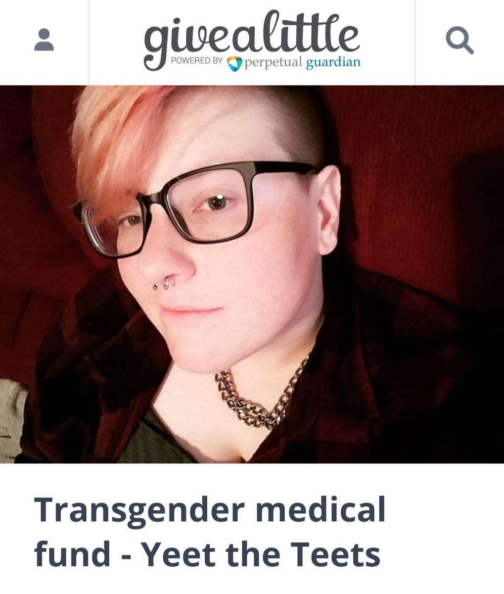 TylerOakly's tweet photo. Want to help a trans man dream to get TOP surgery??
Do I have the donation page for you. #givealittle #transgender #yeettheteets https://t.co/NQ6Jawspat