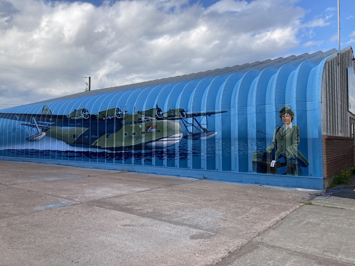 MartinJonesCBC's tweet photo. It's been a busy summer for the Botwood Mural Arts Society. They have TWO more murals to unveil. We'll hear more at 8:10am on @cbcnfldmorning https://t.co/cAgEHhm4hq