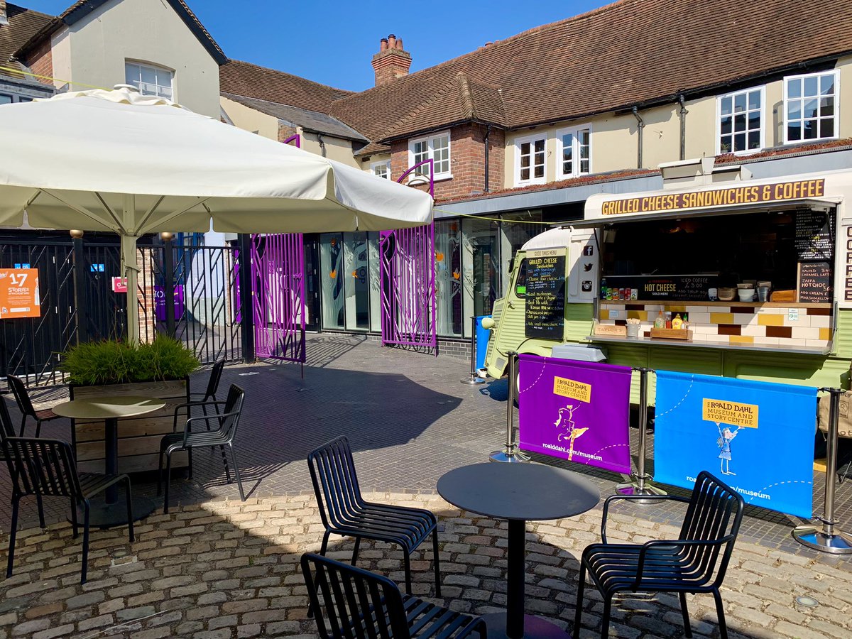 Our last day trading <a href="/roalddahlmuseum/">Roald Dahl Museum</a> , open 10am-4pm.
 
#grilledcheesesandwiches #coffee #homebakes #kidsdaysout