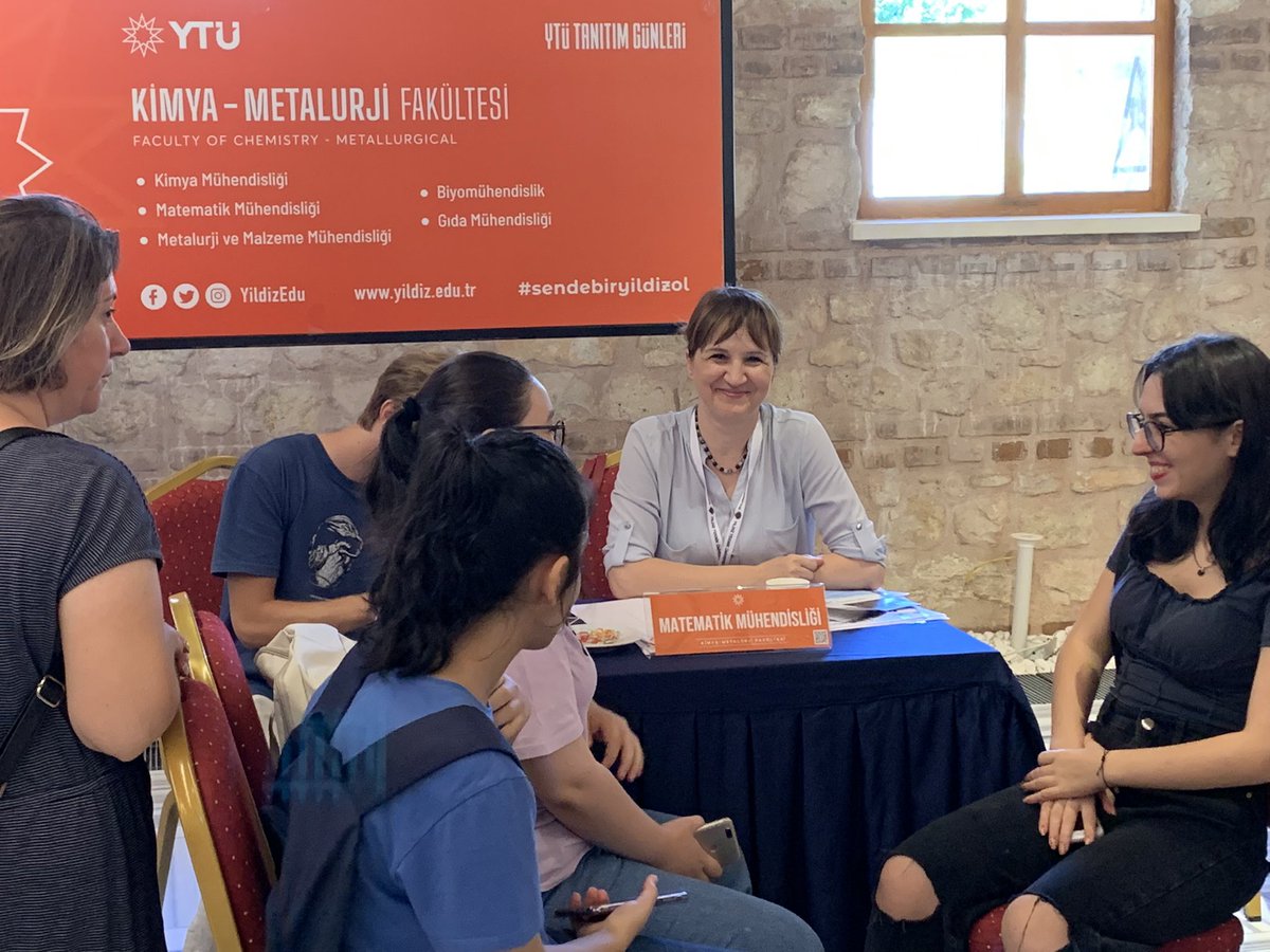 Problemleri analitik bakış açısıyla yorumlayıp, bilgisayar destekli çözümler üretebilen yetkin mühendisler yetiştiren <a href="/YTUMatematikMuh/">YTÜ Matematik Mühendisliği Bölümü</a> bölümümüzün tanıtım günlerine tüm adaylarımızı bekliyoruz. <a href="/YildizEdu/">Yıldız Teknik Üniversitesi</a> <a href="/proftameryilmaz/">Tamer Yılmaz</a> <a href="/ytukimfkl/">YTÜ Kimya Metalurji Fakültesi</a> <a href="/profsagdic/">Osman Sağdıç</a> #SendeBirYildizOl