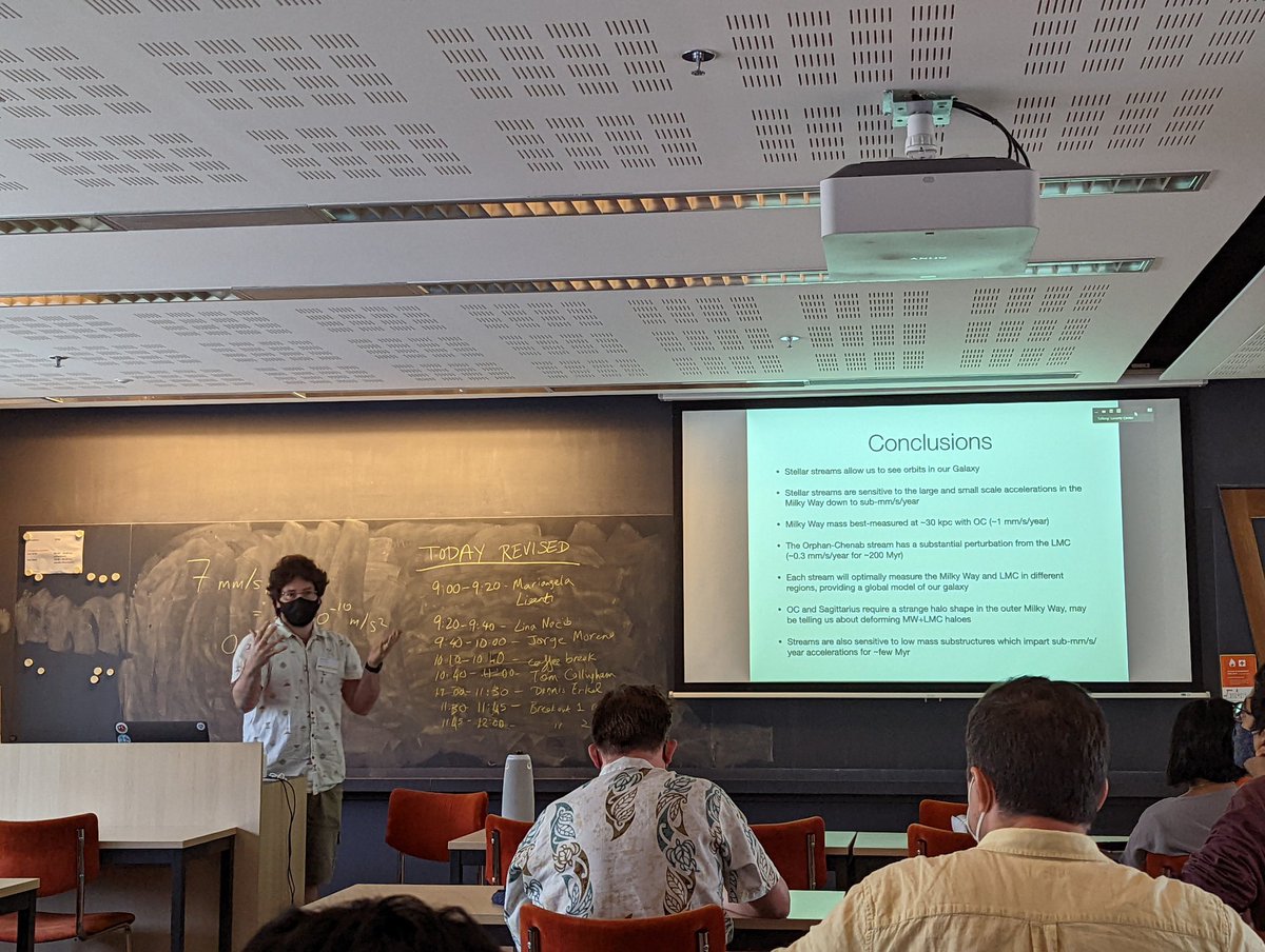 SophiLilleengen's tweet photo. @deniserkal with the final talk of the #LCGalacticAcceleration workshop putting stream measurements and models into context of accelerations. https://t.co/QY4KWNZ2L0