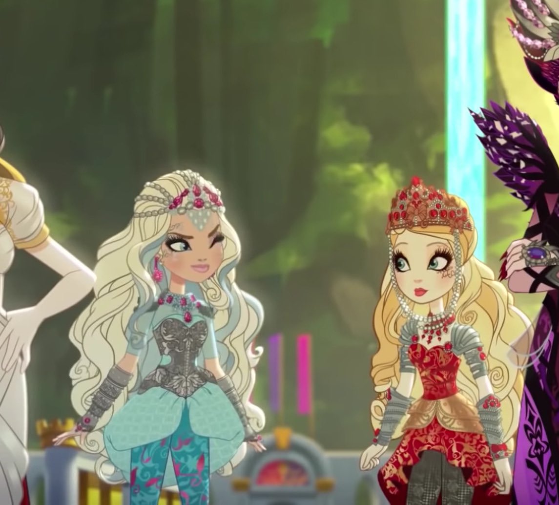 wonderIandian's tweet photo. thanks for inventing gay people, apple white and darling charming from ever after high! https://t.co/I9lKmwWi11