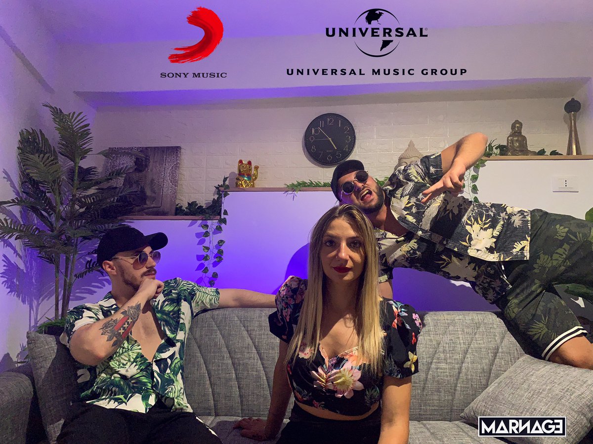 MARNAGE_music's tweet photo. Celebrating thrice 2day đ„
We released our 2nd track on @sonymusicde, meantime we signed a deal with @umusicnl and our sis Marika got married đ
Enjoy the weekend fam! â€ïž
#sonymusic #umusic #marnage #marnagemusic #universalmusic #gotmarried #releaseday #sonymusicde #nitronmusic https://t.co/tttYYXbyzA