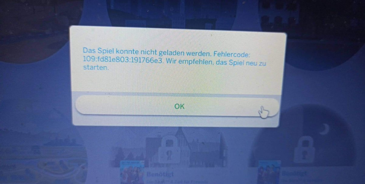 DespairDevils's tweet image. Hallo an Alle Simmers, ich habe ein Problem. Ich möchte ein neues Profil spielen und dann kommt diese Fehlercode. Woran liegt das und hatte ihr selbst sowas

Wichtig: Ich spielen mit Costum Content und kleine mod

#Sims4 #Fehlercode #EA