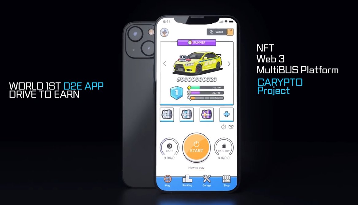 Penta_Crypto's tweet photo. 先行者利益が狙えそうな #drivetoearn 「Carypto(カリプト)@Carypto3」
まだフォロワーも少なく、アプリもリリースされてませんが、アニメのようなグラフィックで割と良さそうです🚗
今後に期待のプロジェクトです😊
#D2E #DRIVEZ #Drive2 #AtlasNavi #Carypto https://t.co/cDZWyeVCfH