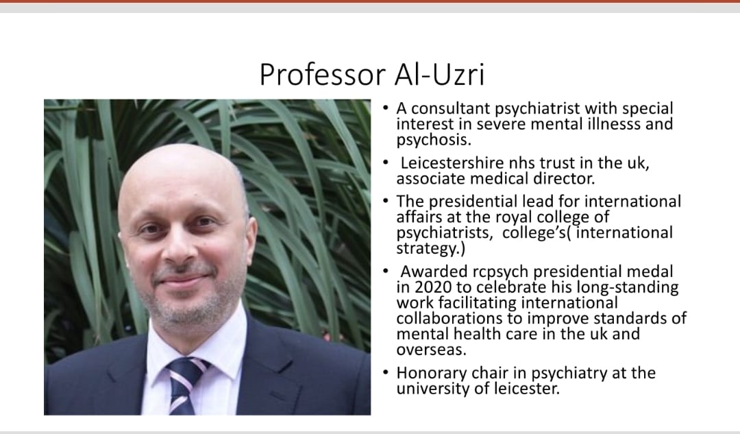 Thank you Prof. Al-Uzri for your presentation to the Kenya Psychiatric Association. @aluzri1 @KPAkenya @syengomutisya @DrMutisya @rcpsychAfrica @kenya_mental @Dr_chitayi @rcpsych @Smelen123 @ARaboczki @DrAdrianJames
#mentalhealth4all #mentalhealth4africa #mentalhealth254