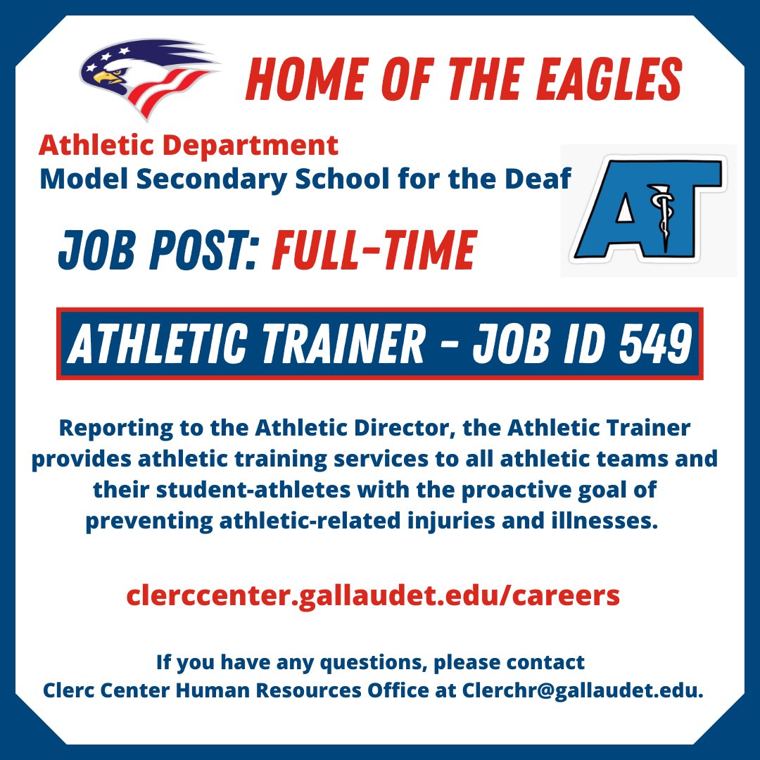 MSSD Eagles on Twitter "NOW HIRING! MSSD Athletics is looking to hire