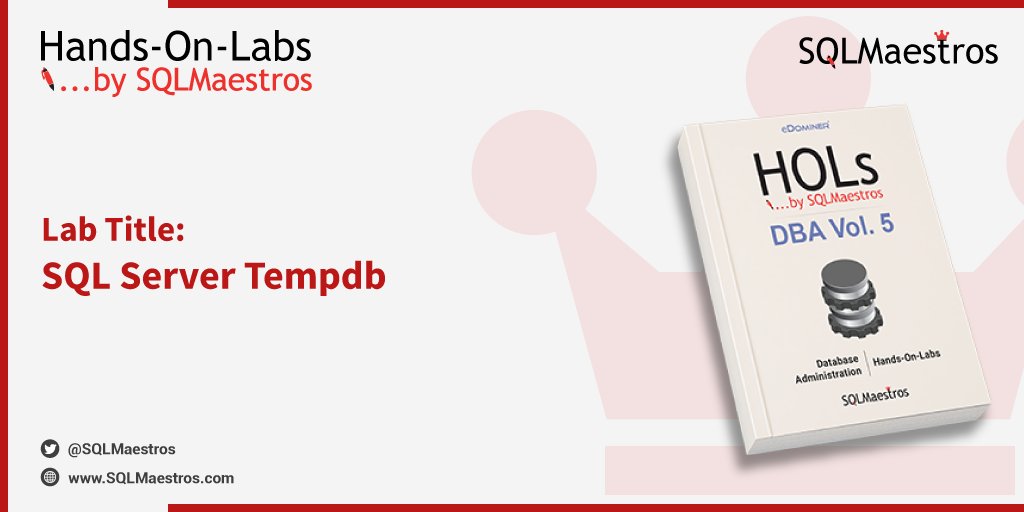 A_Bansal's tweet image. Hands-On-Lab of the day: SQL Server Tempdb

The best way to learn is to do-it-yourself

Explore: bit.ly/SQLMaestrosHOLs

RT/spread the word

#SQLServer #Tempdb #Administration